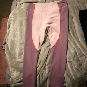 Light Pink and Purple Fabletics Leggings